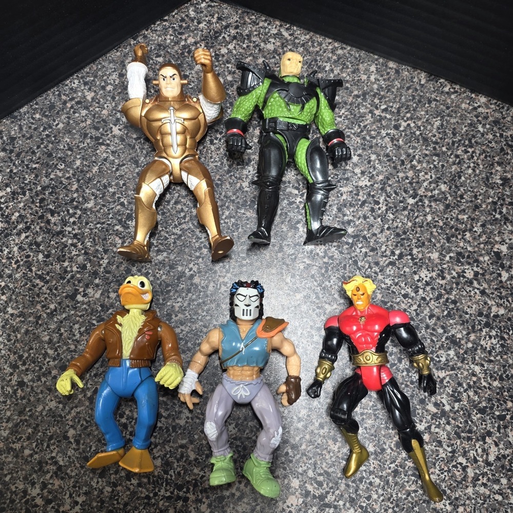 Vintage‎ TMNT Marvel Knights of Justice Action Figures Lot 5 80s 90s